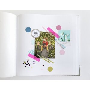 Walther Jumbo Álbum de Fotos Amazing Memories salmón 30x30 cm 100 páginas blancas