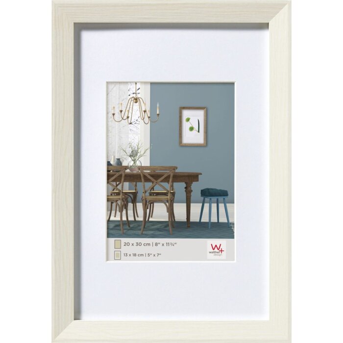 Marco de madera Fiorito 10x15 cm blanco