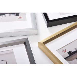 Walther Plastic Frame Steel Style 30x30 cm plata