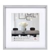 Marco de plástico Steel Style 40x40 cm plata