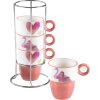 20CA1020 Mascagni 4 tazas - juego rosa