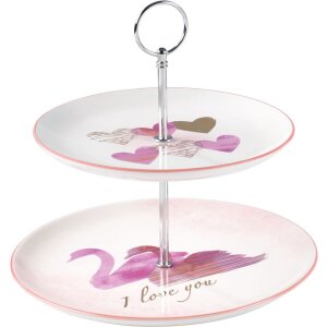 20CA1029 Mascagni etagere rosa 25 cm