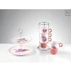 20CA1029 Mascagni etagere rosa 25 cm