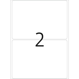 Etiquetas multiuso blancas 74x105 mm papel mate 64 unid.