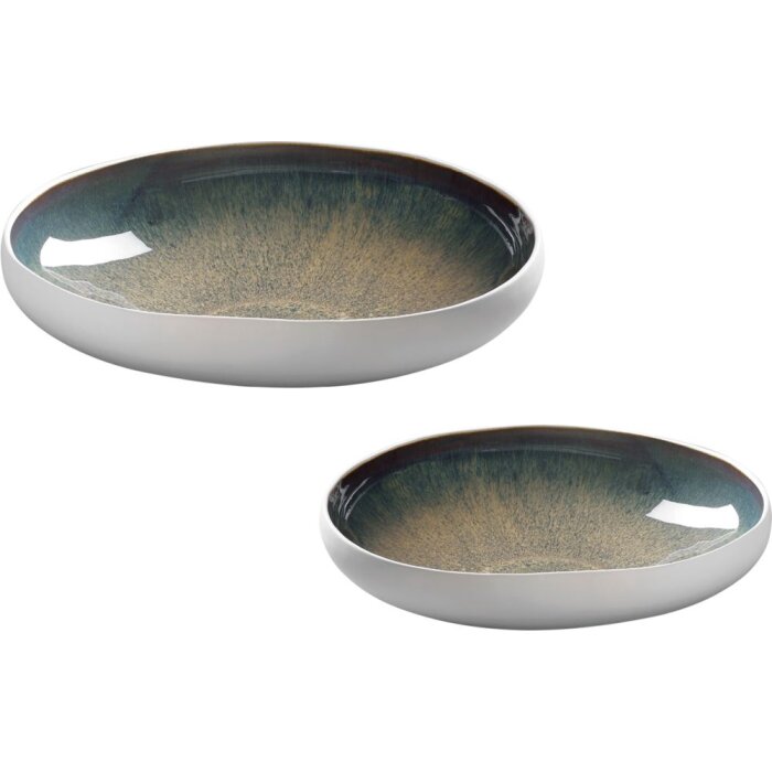 20EO1443 Juego de cuencos Mascagni 19,8x19,2x4,4 cm y 30x29x6,5 cm