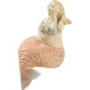 20KO1465 Figurita decorativa Mascagni sirena naranja 12,3x20,5x18 cm