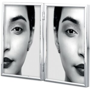 Mascagni 58 - Marco doble 10x15 cm plata
