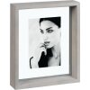 A756 Mascagni Marco de madera maciza 13x18 cm gris Doble acristalamiento