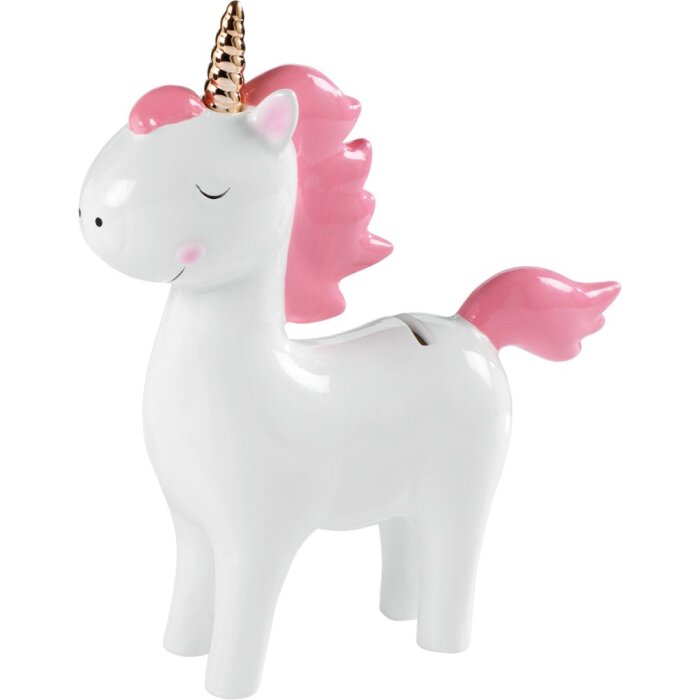 Hucha unicornio rosa