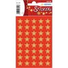 ESTRELLAS DE DECORACIÓN DE 5 ALFILES, ORO Ø 13 mm