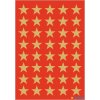 ESTRELLAS DE DECORACIÓN DE 5 ALFILES, ORO Ø 13 mm