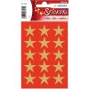 HERMA Adhesivo navideño estrellas 5 puntas dorado Ø 22 mm