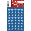 Pegatina estrellas 5 puntas, plata Ø 13 mm