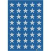 Pegatina estrellas 5 puntas, plata Ø 13 mm