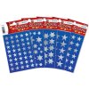 Pegatina estrellas 5 puntas, plata Ø 13 mm