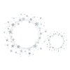 Pegatina HERMA estrellas 5 puntas, plata Ø 22 mm