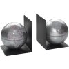 20AO1243 Sujetalibros Mascagni globo plata 13x13x17,5 cm