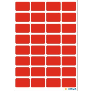 Etiquetas multiuso rojas 12x19 mm papel mate 160 unid.