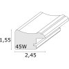 Marco plástico blanco S45WF1