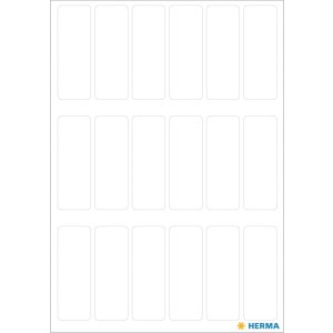 Etiquetas multiuso blancas 12x34 mm papel mate 126 unid.