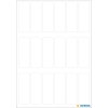 Etiquetas multiuso blancas 12x34 mm papel mate 126 unid.