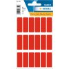 Etiquetas multiuso rojo 12x34 mm papel mate 90 unid.