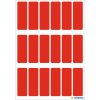 Etiquetas multiuso rojo 12x34 mm papel mate 90 unid.
