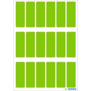 Etiquetas multiuso verde 12x34 mm papel mate 90 unid.