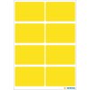 Etiquetas multiuso amarillo 26x40 mm papel mate 40 unid.