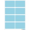 Etiquetas multiuso azul 26x40 mm papel mate 40 unid.