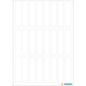Etiquetas multiuso blancas 8x36 mm papel mate 168 unid.