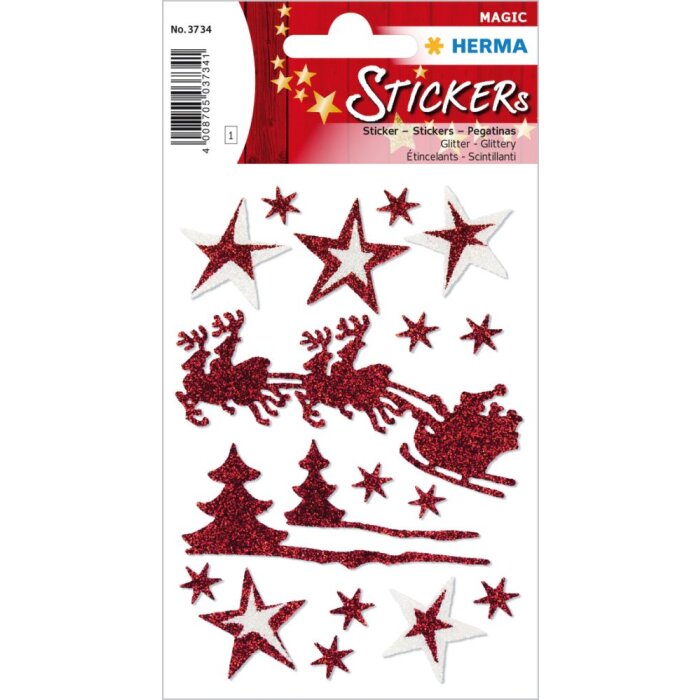 Siluetas GLITTERY 1 hoja