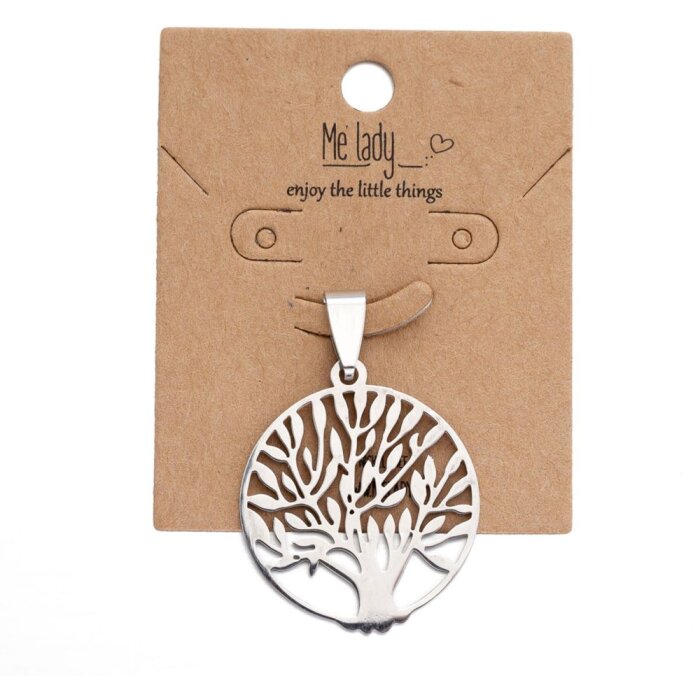 Percha decorativa color plata - MLHN0001