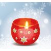 HERMA Pegatina de Navidad Estrellas Holo plata