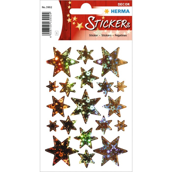 Pegatina Herma Sticker Stars Holo Christmas