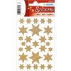 Estrellas adhesivas HERMA, lámina dorada-iridiscente