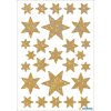 Estrellas adhesivas HERMA, lámina dorada-iridiscente