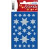 Pegatina de Navidad HERMA Estrellas plata