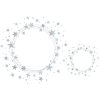 Pegatina de Navidad HERMA Estrellas plata