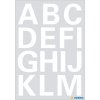 HERMA letras adhesivas 25 mm A-Z lámina resistente a la intemperie blanco 2 hojas.