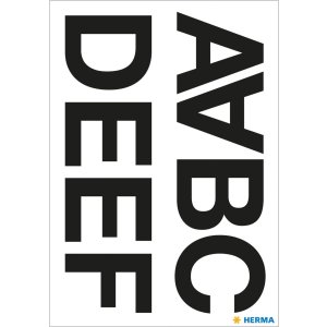 Letras Vario negras A-N de Herma