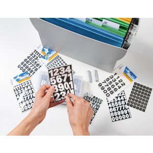Herma Vario ETIQUETAS NUMÉRICAS 0-9 negro 2 hojas