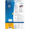 Etiquetas de seguridad blancas 45,7x21,2 mm lámina adhesiva extremadamente fuerte mate 1200 unid.