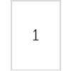 Etiquetas para direcciones Premium A4, papel blanco 199,6x289,1 mm mate 100 unid.