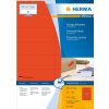 Etiquetas A4 rojo 105x37 mm papel mate 1600 unid.