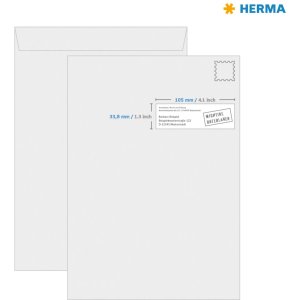 Etiquetas Premium A4, papel blanco 105x33,8 mm mate 1600 unid.