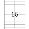 Etiquetas Premium A4, papel blanco 105x33,8 mm mate 1600 unid.