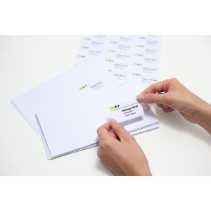 Etiquetas para direcciones Premium A4, papel blanco 63,5x46,6 mm mate 1800 unid.