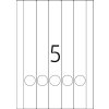 Etiquetas Premium A4, papel blanco 63,5x72 mm mate 1200 unid.