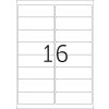 Etiquetas para direcciones Premium A4, papel blanco 99,1x33,8 mm mate 1600 unid.